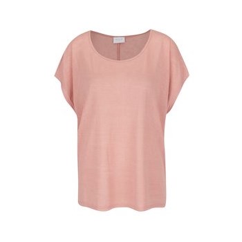 Tricou roz pal VILA Sumi