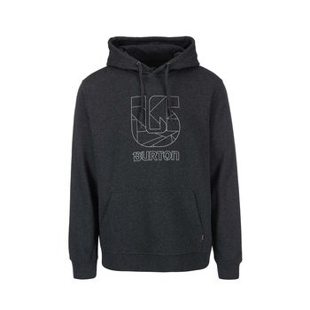 Hanorac barbatesc gri-inchis Burton Logo Vertical