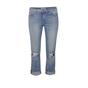 Blugi slim albastri cu aspect deteriorat Scotch & Soda