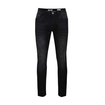 Blugi negri Blend slim fit cu aspect prespalat