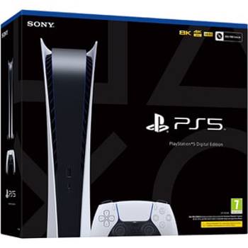 Consola Sony PS5 Digital Edition (PlayStation 5), 825GB, Alb