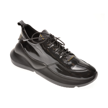 Pantofi sport FLAVIA PASSINI negri, 471591, din piele naturala lacuita
