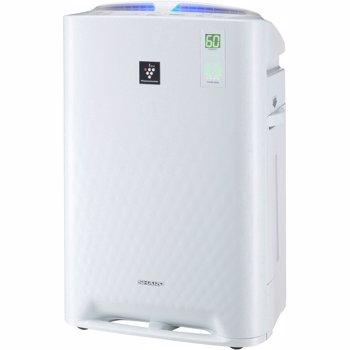 Purificator de aer Sharp KC-A50EUW, 3 trepte de viteza, HEPA, ionizare, umidificare, alb