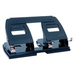 Perforator metalic Rapesco cu 4 perforatii, negru
