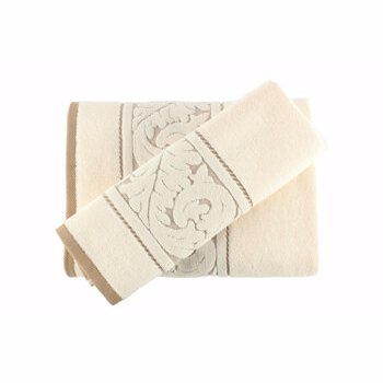Set doua prosoape de baie, Hobby Sultan, 317HBY1536, Bej