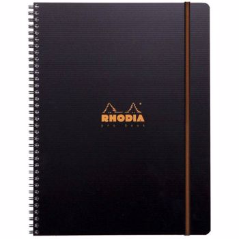 Caiet A4+,80f,mate,spira,5sep.,PP,Rhodia