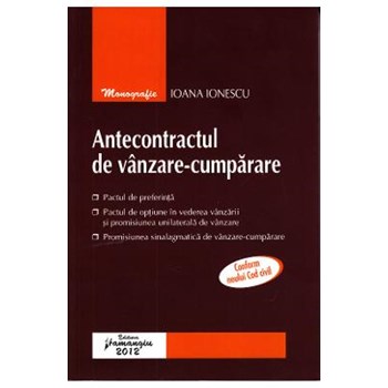 Antecontractul de vanzare-cumparare - Ioana Ionescu 614916