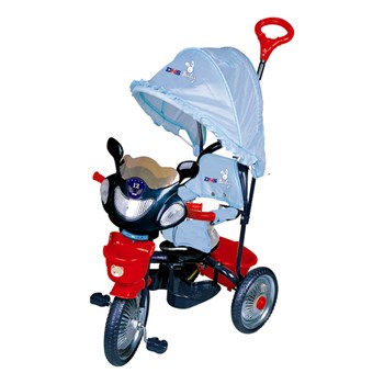Tricicleta copii Dhs cu roti de metal Jolly Ride Albastru Rosu