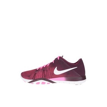Pantofi sport roz cu visiniu Nike Free 6 Print pentru femei