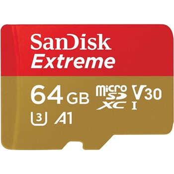 Card de memorie SANDISK EXTREME microSDXC 64 GB A2 C10 V30 UHS-I U3 Mobile sdsqxa2-064g-gn6ma