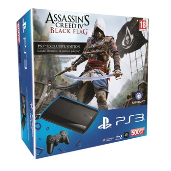 Consola Sony PS3 SO-9215981, 500GB + Joc Assassin's Creed 4: Black Flag