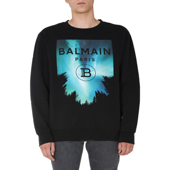 Balmain Crew Neck Sweatshirt UH13419_I303AAA Culoarea MULTICOLOUR BM7853860