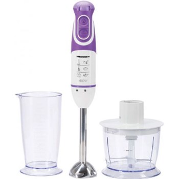 Mixer vertical Heinner Charm, 600W, 5 viteze, functie Turbo, tel, tocator, Alb/Mov