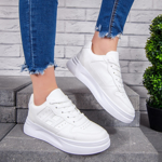Pantofi sport dama albi Astunia
