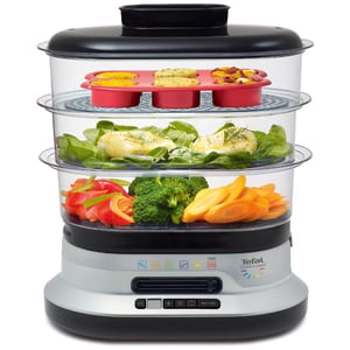 Aparat de gatit cu aburi Tefal Steam n'Light VC3008, 900 W, 10 l, Gri
