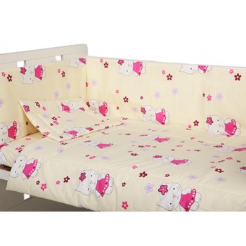 Lenjerie patut cu 5 piese Kitty Crem