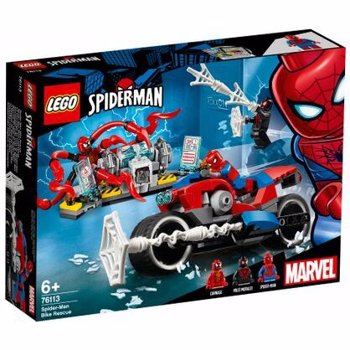 LEGO Super Heroes: Salvarea cu motocicleta a lui Spider-Man 76113, 6 ani+, 235 piese