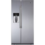 Side by side Haier HRF-628IF6 550L Full NoFrost Dispenser apa - gheata Argintiu