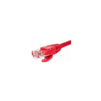 Netrack patch cable RJ45, snagless boot, Cat 5e UTP, 0.5m red