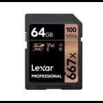 Card de memorie Lexar 667X, 64GB SDXC, CLS10, UHS-I