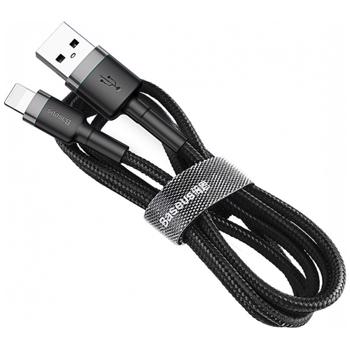 Cablu USB la Lightning Baseus Cafule Special Edition Gray & Black