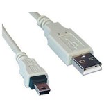 Cablu de date Gembird mini USB - USB, 0.75m, Bulk