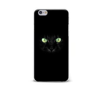 Carcasa neagra pentru iPhone 6/6S Epico Dark cat cu imprimeu