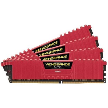 Memorie Corsair Vengeance LPX Red 16GB DDR4 2800MHz CL16 Quad Channel Kit