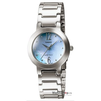 Ceas Dama Casio Classic LTP-1282PD-2A Cadran Perla Curea Otel Inoxidabil ltp-1282pd-2a