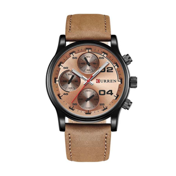 Ceas casual barbatesc Curren Quartz 8207-4 bronz