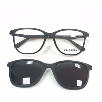 Rame ochelari de vedere unisex Polarizen CLIP-ON AA1001 C1 Black
