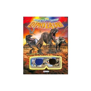Cartea mea 3D de colorat: Dinozauri
