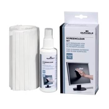 Set Curatare Ecran Durable Spray 125 ml, 20 Servetele Uscate db570700