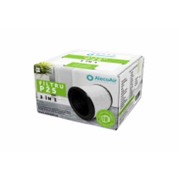 Filtru 3 in 1 P25 cu Pre-Filtru, Filtru HEPA si Filtru Carbon Activ, compatibil cu purificatorul Exempl'air