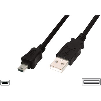 Cablu Assmann USB 2.0 HighSpeed 300cm Negru ak-300130-030-s