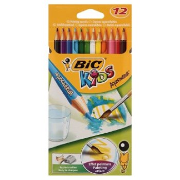 Creioane colorate,12b/s,Bic Aquacouleur
