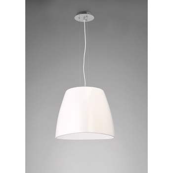 Lustra Mantra M4820 Triangle Pendant Large 1 Light Gloss White