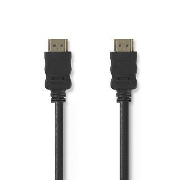 Cablu HDMI de mare viteza cu Ethernet conector HDMI - HDMI 7.5m negru Nedis VE-CVGT34000BK75