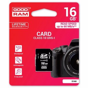 Card de Memorie Goodram S1A0 SDHC 16GB Clasa 10 UHS-I 60 MB/s smc00734