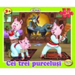 Puzzle - Cei trei purcelusi (30 piese)