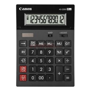 Calculator de birou Canon AS-2200 (Negru)