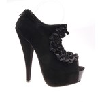 Pantofi de dama black Floral