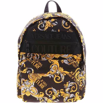 Versace Jeans Couture Logo Baroque Print Backpack In Black E1YZAB60 71594 M27 Culoarea Black BM7896403