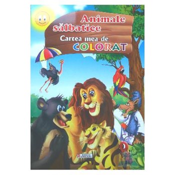 Animale salbatice - Cartea mea de colorat