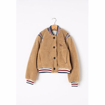 Jacheta bomber cu captuseala de blana shearling sintetica Ariana