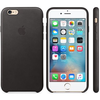 Husa de protectie APPLE pentru iPhone 6s, Piele, Black