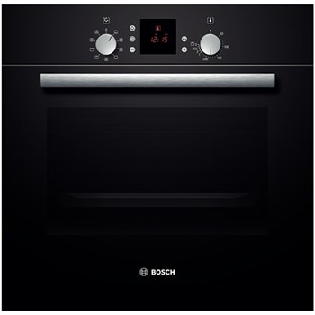 Cuptor electric incorporabil Bosch HBN539S5, clasa A, 66 litri, 8 functii, grill, ventilator, program pizza, curatare catalitica, 2900 W, negru