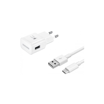 Incarcator Retea Original Samsung, Cablu USB Type-C, Adaptive Fast Charging, 5-9 V, 1.67-2 Ah, S8/S9 Note 9 Original Alb,Bulk