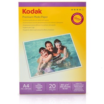 Hartie foto KODAK Glossy 200g A4 kod200a4