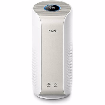 Purificator de aer AC3055/50, Tehnologie AeraSense, Tehnologie VitaShield, Feedback real privind calitatea aerului, Conectivitate Bluetooth, 3 moduri automate, afisaj digital, Senzor PM2,5, Alb